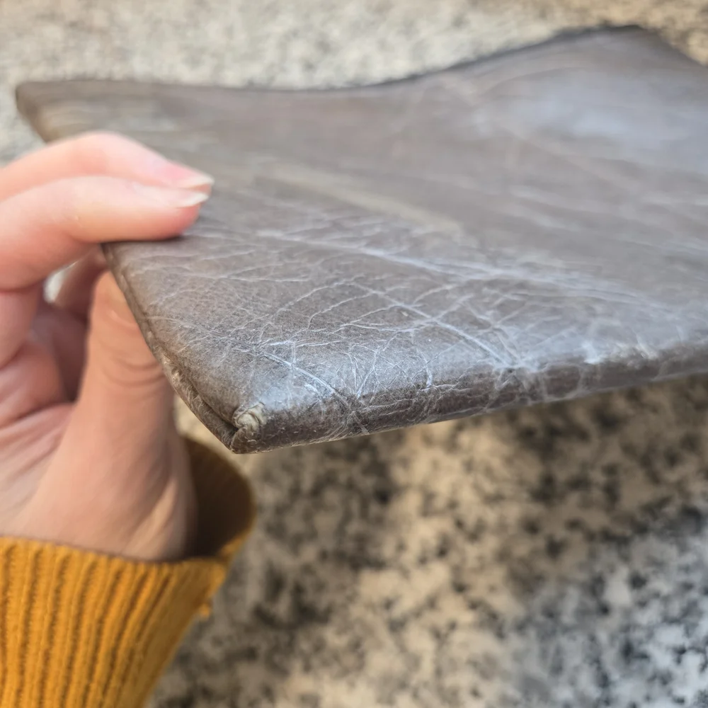 ​Sustainable Leaf Leather Tech Sleeve / Oversized Clutch